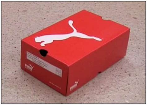 puma recycled shoe box.